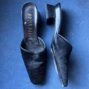 Anne Klein Black Mules